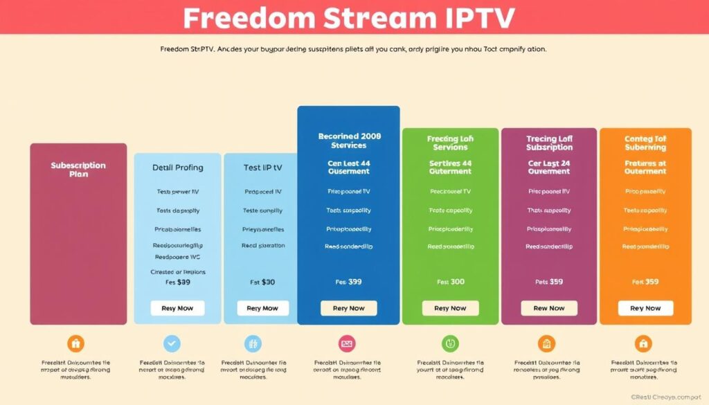 Freedom Stream IPTV Subscription Plans